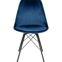 Mads velour blå/sort