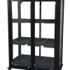 Minidrivhus med hjul sort 77,6x41,5x101cm