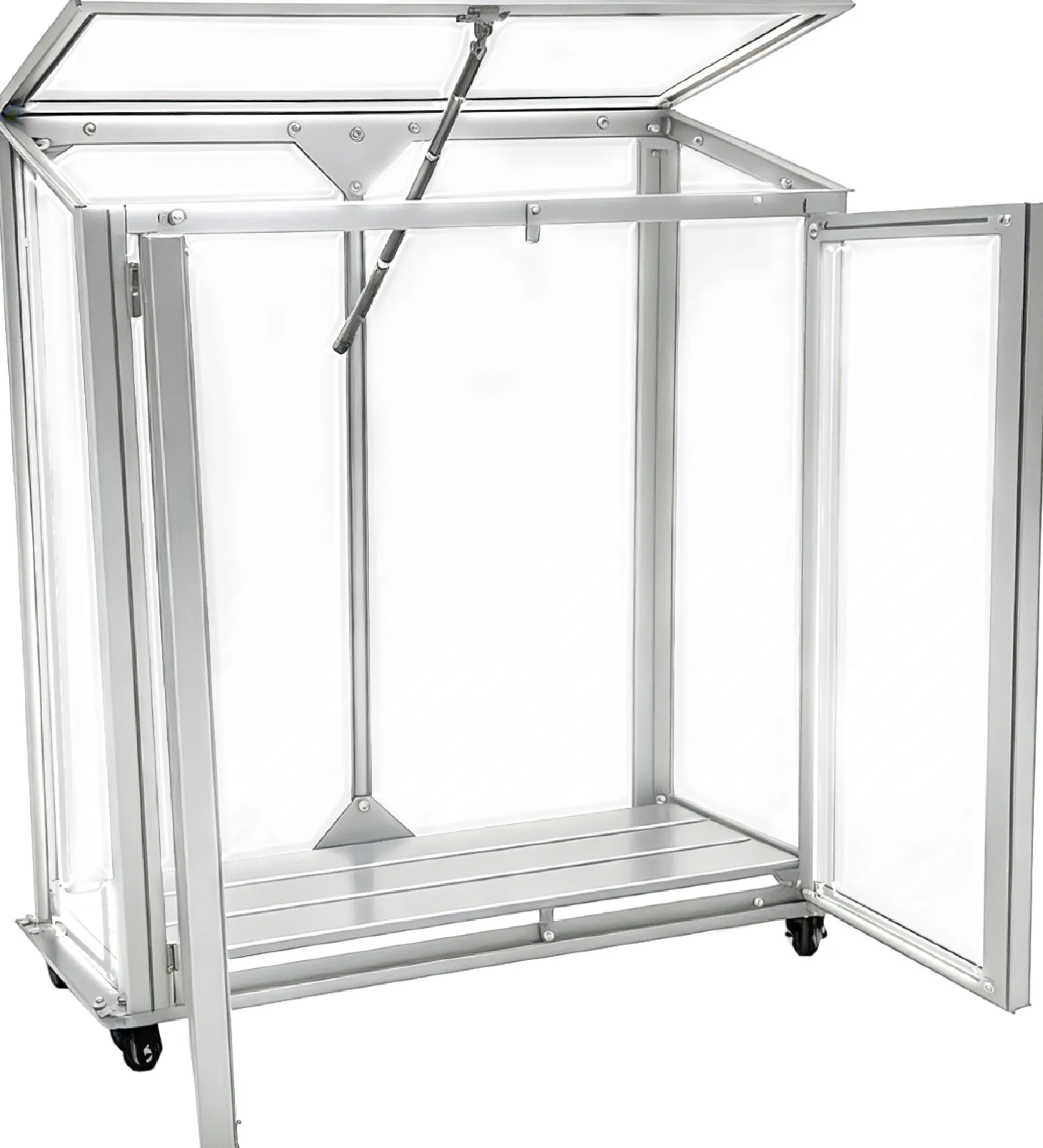 Minidrivhus poly sølv 67,6x33,2x69cm