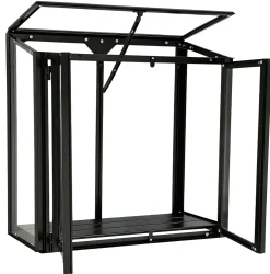 Minidrivhus poly sort 67,6x33,2x69cm