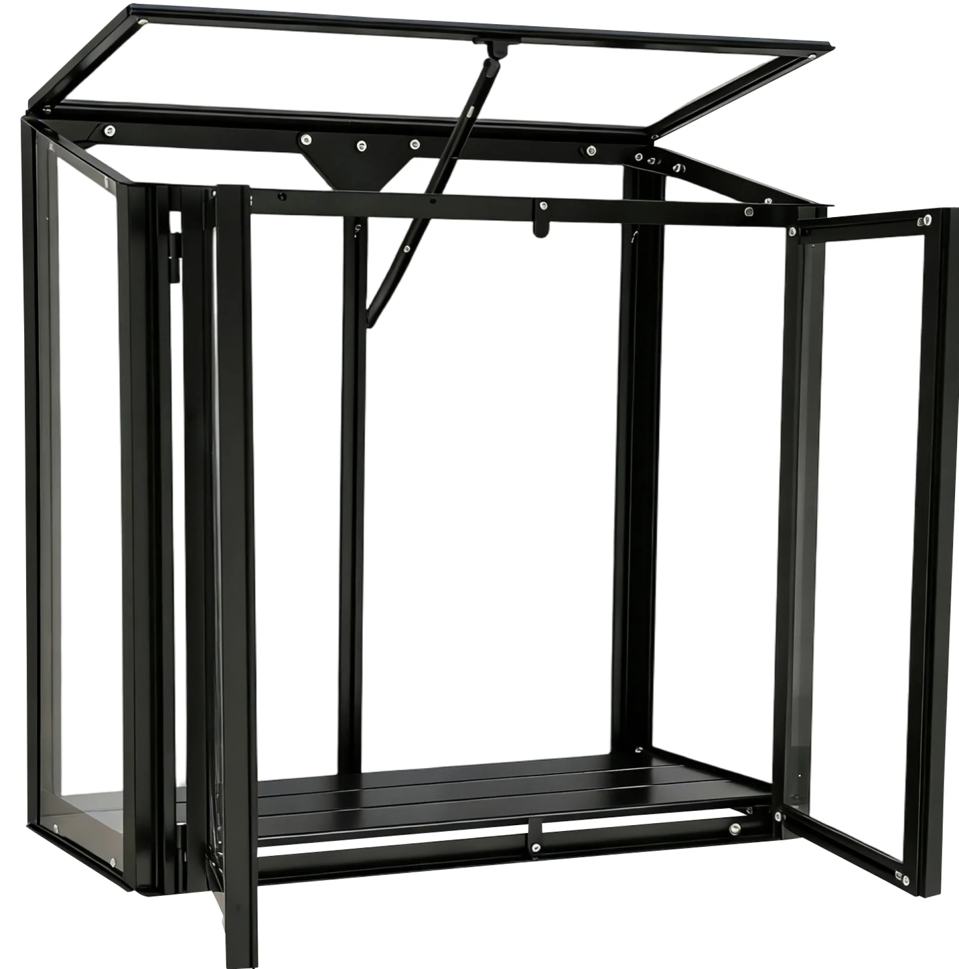 Minidrivhus poly sort 67,6x33,2x69cm