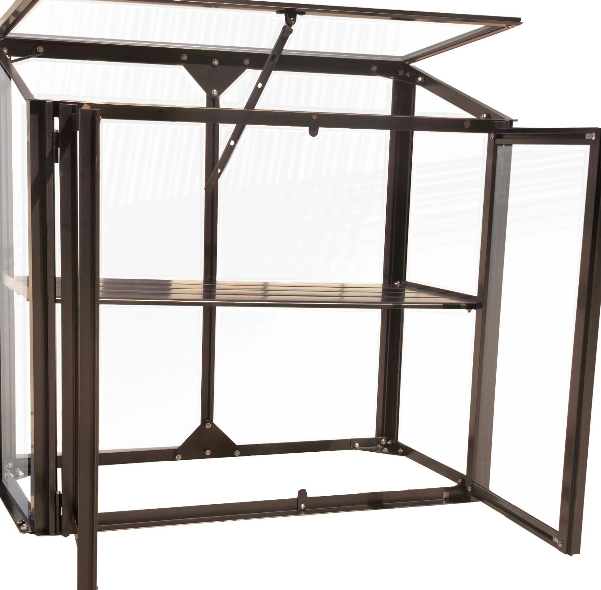 Minidrivhus poly sort 77,6x41,5x71,1cm