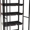 Minidrivhus poly sort 77,6x41,5x151,1cm