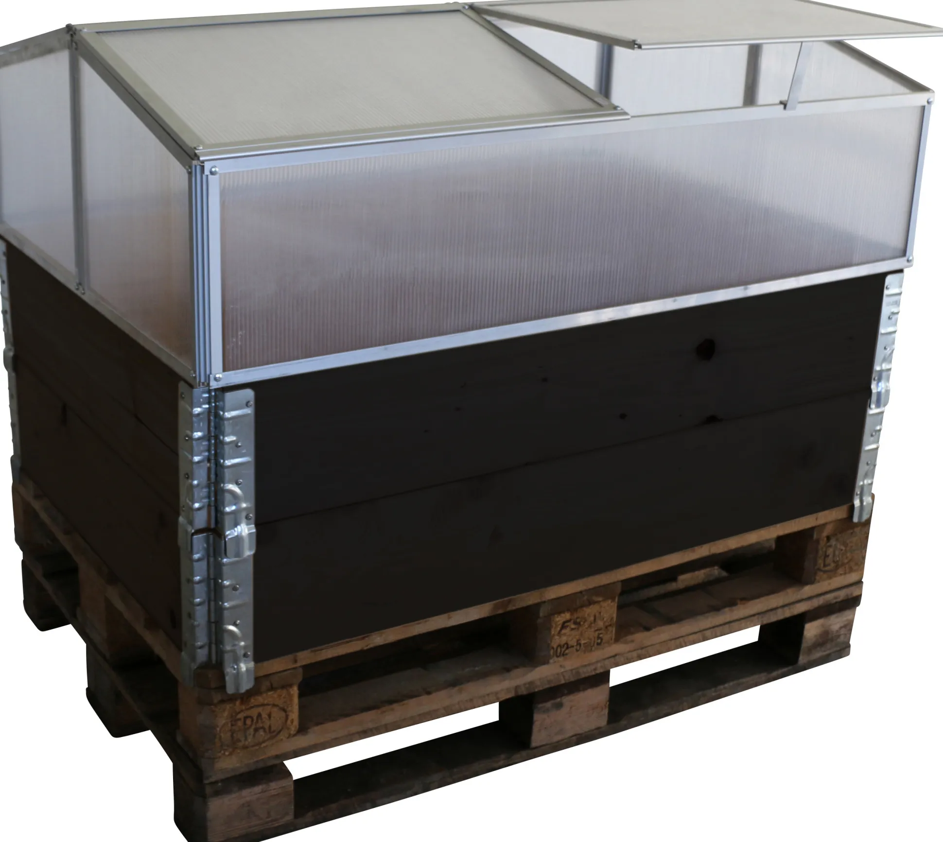 Minidrivhus sølv 120x80x37cm