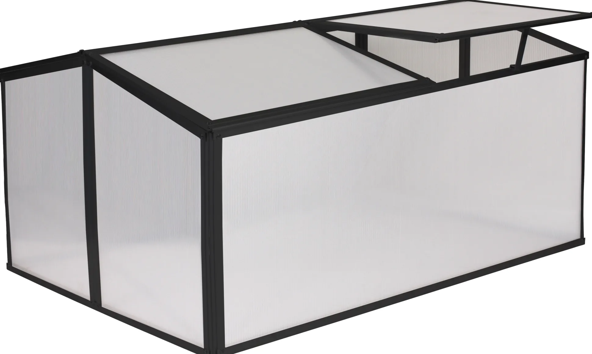 Minidrivhus sort 120x80x57cm