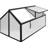 Minidrivhus sort 120x80x67cm