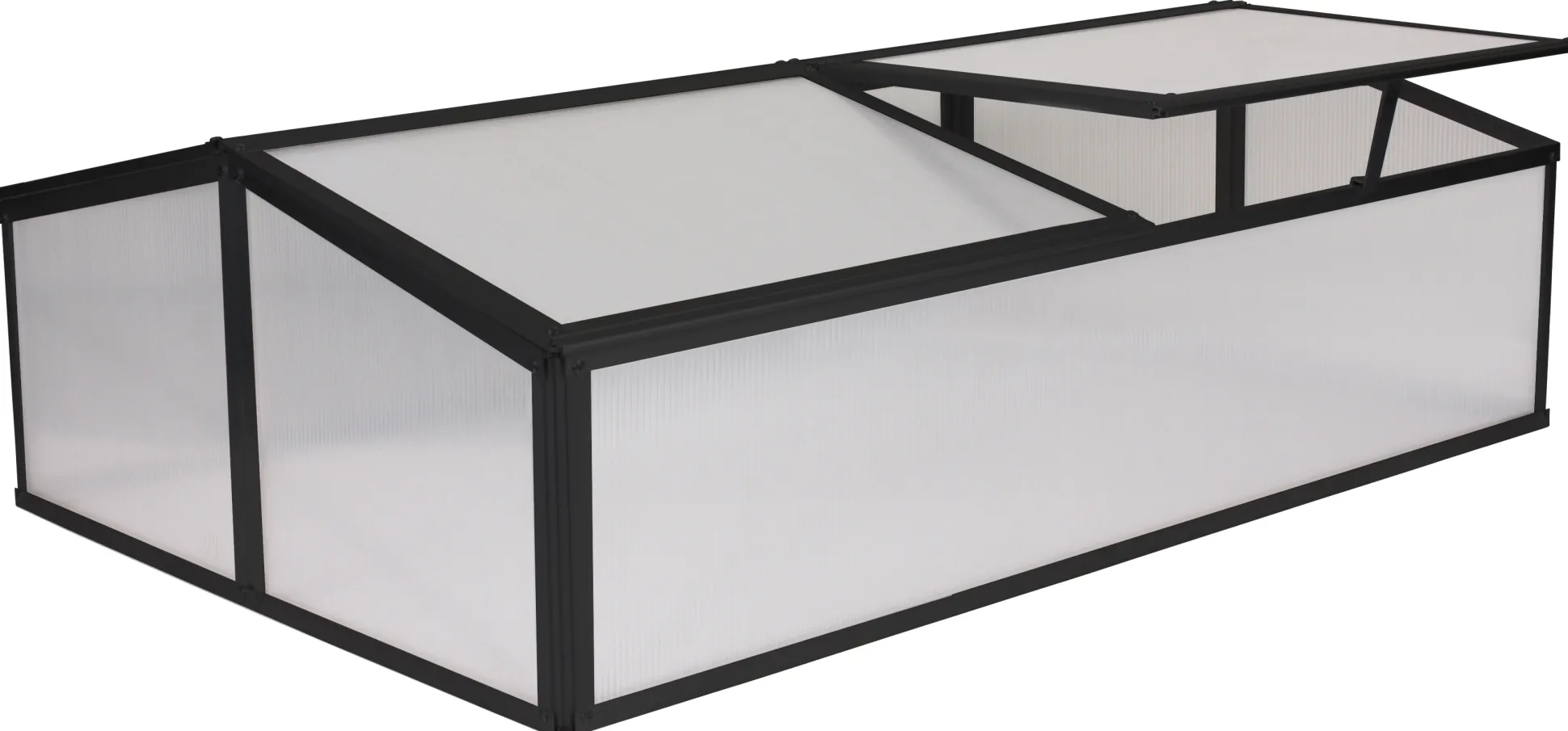 Minidrivhus sort 120x80x37cm