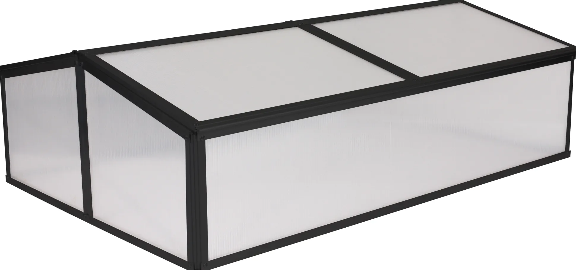 Minidrivhus sort 120x80x37cm
