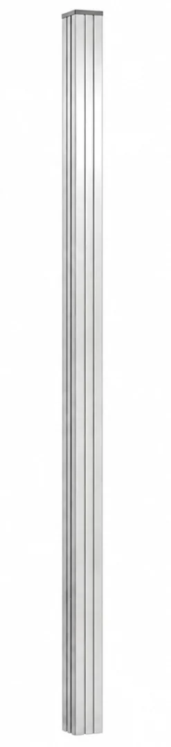 Nedgravningsstolpe 1 stk sølv 180cm komposithegn