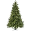 Nordisk juletræ med lys 210cm