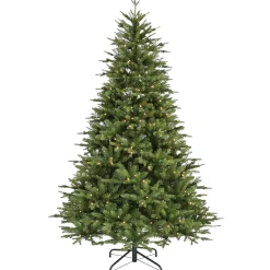 Nordisk juletræ med lys og timer 180cm