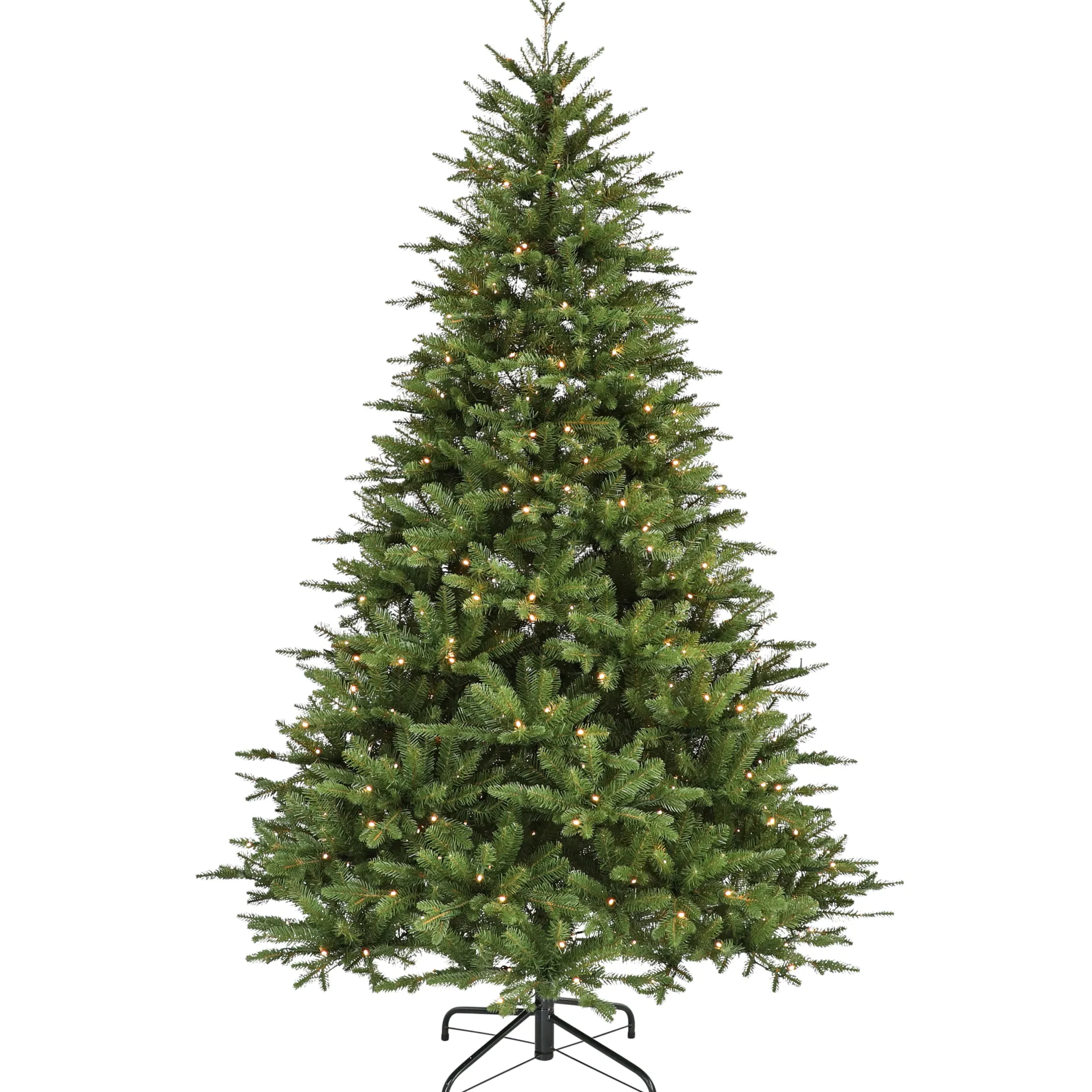 Nordisk juletræ med lys og timer 180cm