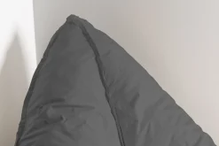 Oval sækkestol stof antracit