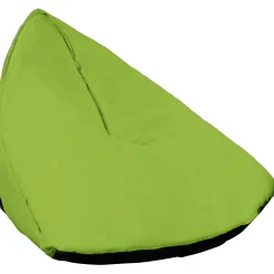 Oval sækkestol stof lysegrøn