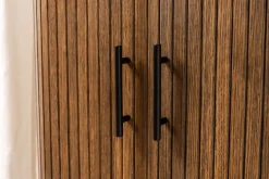 Palma jalousiskab eg smoked/sort