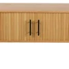 Palma jalousiskab 138x40x53,5cm eg natur/sort