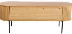 Palma jalousiskab 138x40x53,5cm eg natur/sort