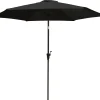 Parasol med vip sort 3m