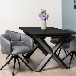 Pisa 185x90x75cm eg sort/sort