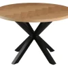 Portofino sildeben med stjernestel 120x120x75cm hvidolieret/sort