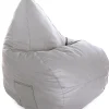 Premium oval sækkestol beige