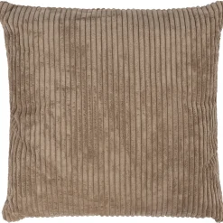 Pude fløjl gråbrun 50x50cm