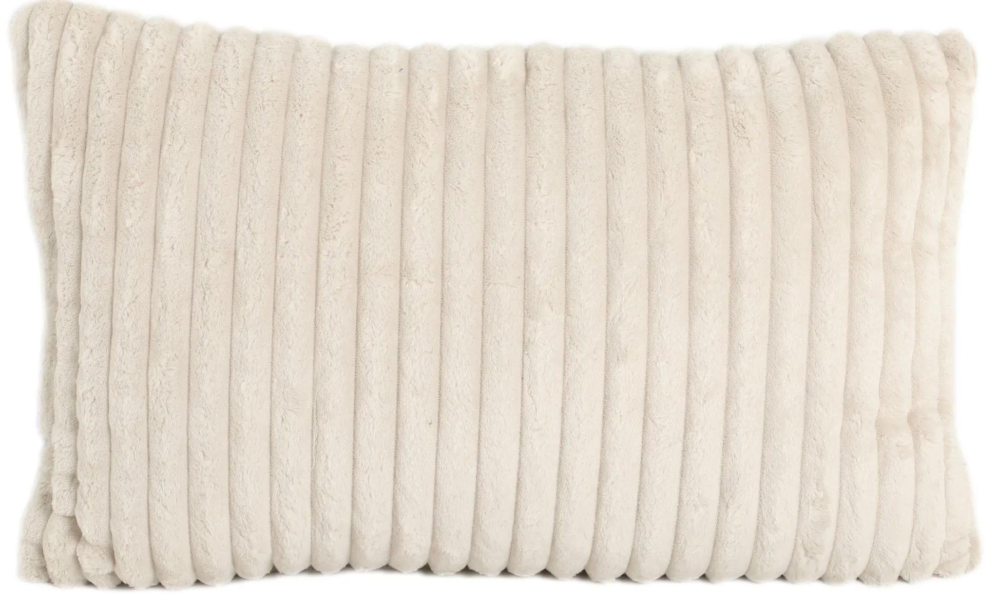 Pude imiteret pels beige 60x40cm
