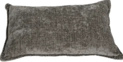 Pude velour grå 60x40cm