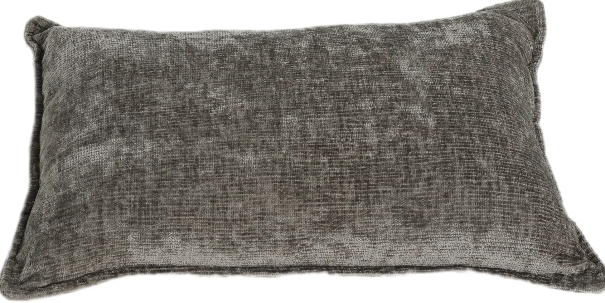 Pude velour grå 60x40cm