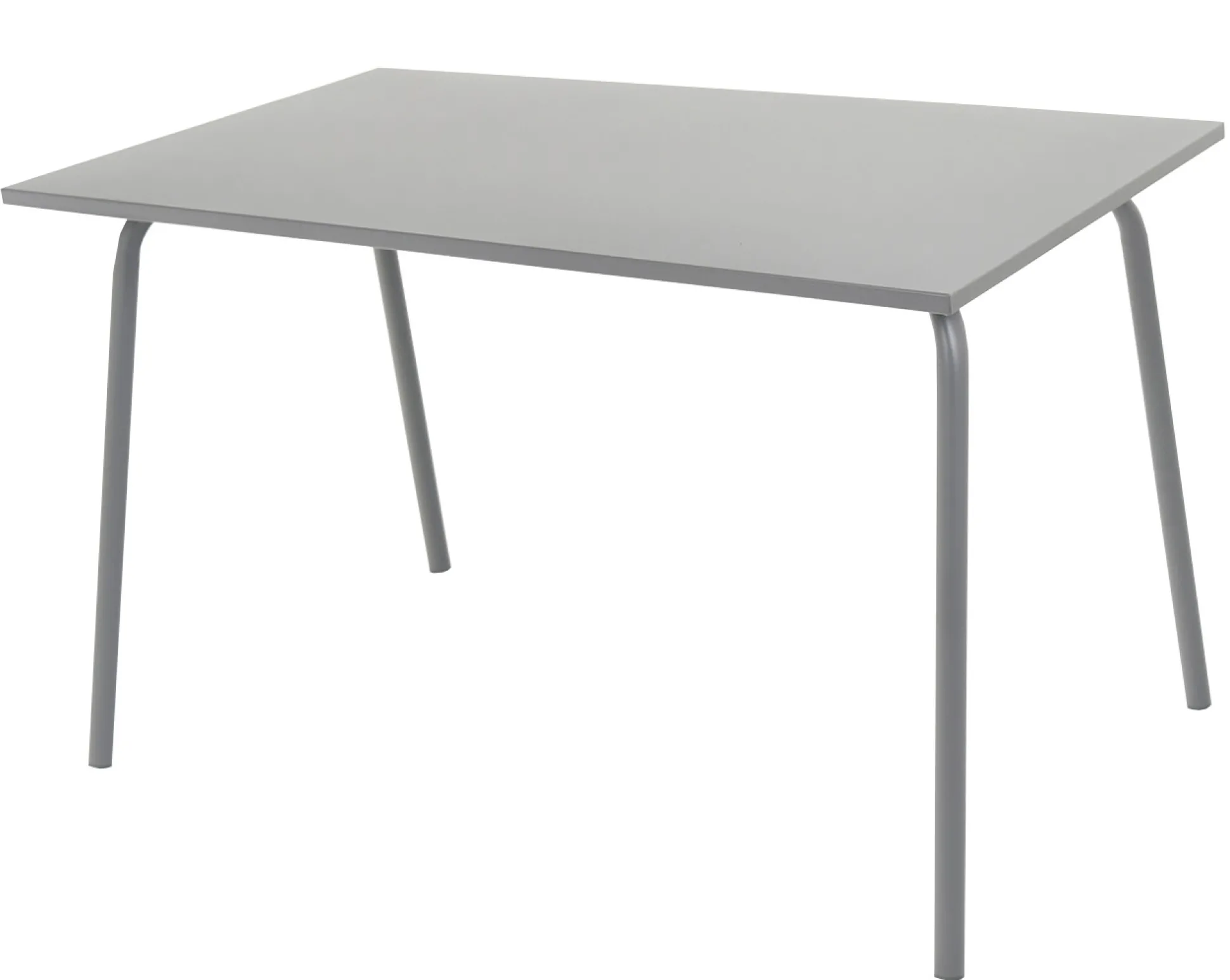 Rektangulært bord metal mørkegrå 120x70x71cm