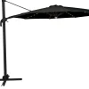 Roma parasol 360-rotation LED sort 3m