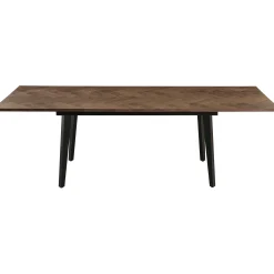 San Marino sildeben med skråben 240x90x76cm mørkebrun/sort