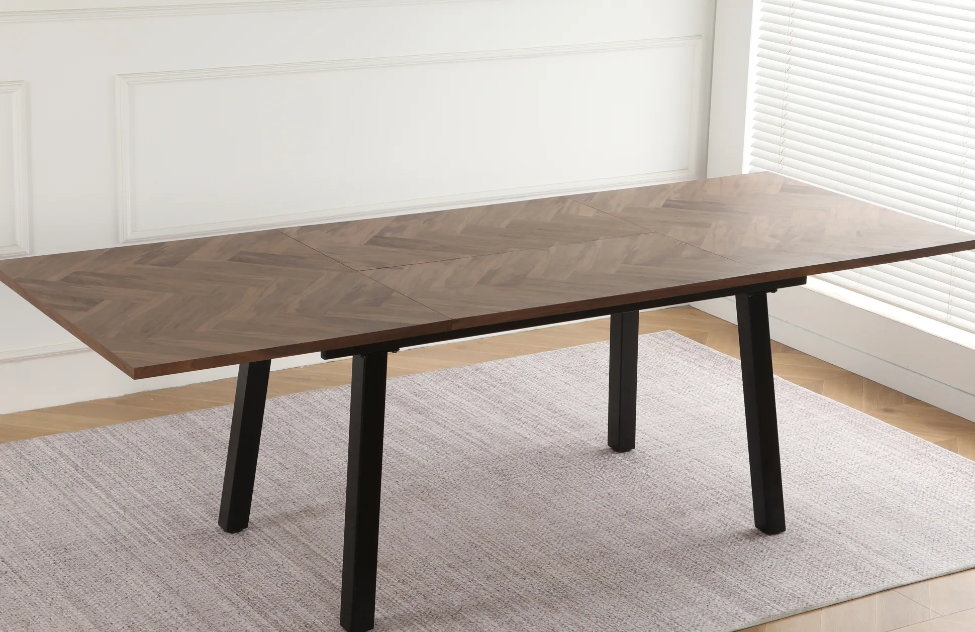 San Marino sildeben med stjernestel 240x90x76cm mørkebrun/sort