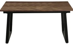 San Marino sildeben 240x90x76cm mørkebrun/sort