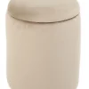 Sarda med opbevaring velour beige