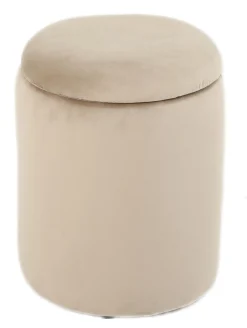 Sarda med opbevaring velour beige