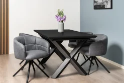 Silje med drejefunktion suede grå