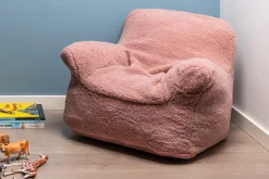 Sækkestol teddy rosa