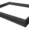 Sokkel til drivhus med glas sort 191x313x191cm