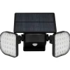 Solcellelampe med 2 spots