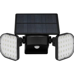 Solcellelampe med 2 spots