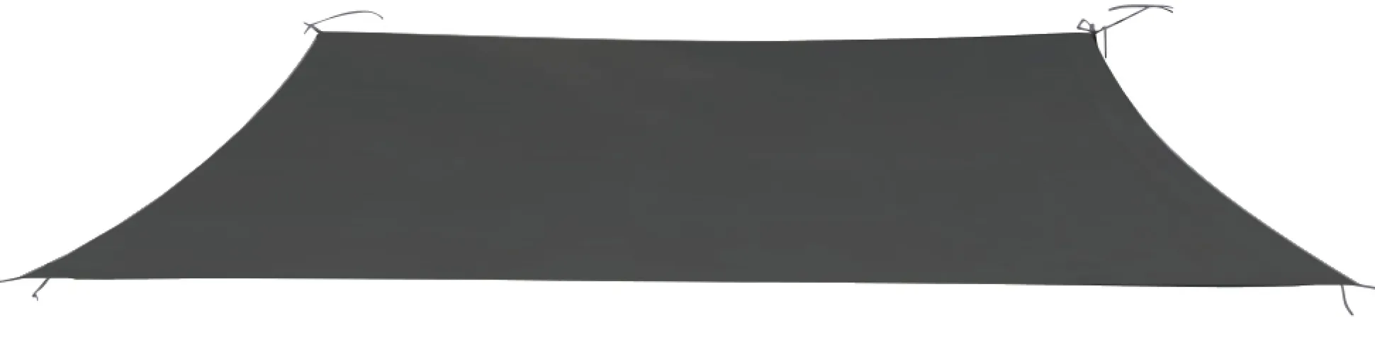 Solsejl antracitgrå LUX 3,6x3,6m