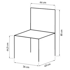 Spisebordssæt LaCroix sort/sort
