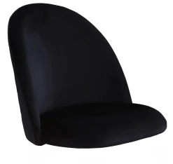 Stolesæde Karoline velour sort