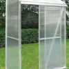Vægdrivhus poly sølv 68x128x185cm