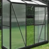 Vægdrivhus poly sort 68x189x185cm