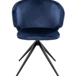 Victoria med drejefunktion velour blå