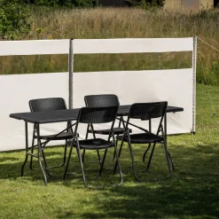 Vindsejl creme med vindue 500x140cm