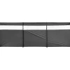 Vindsejl grå med vindue 400x140cm