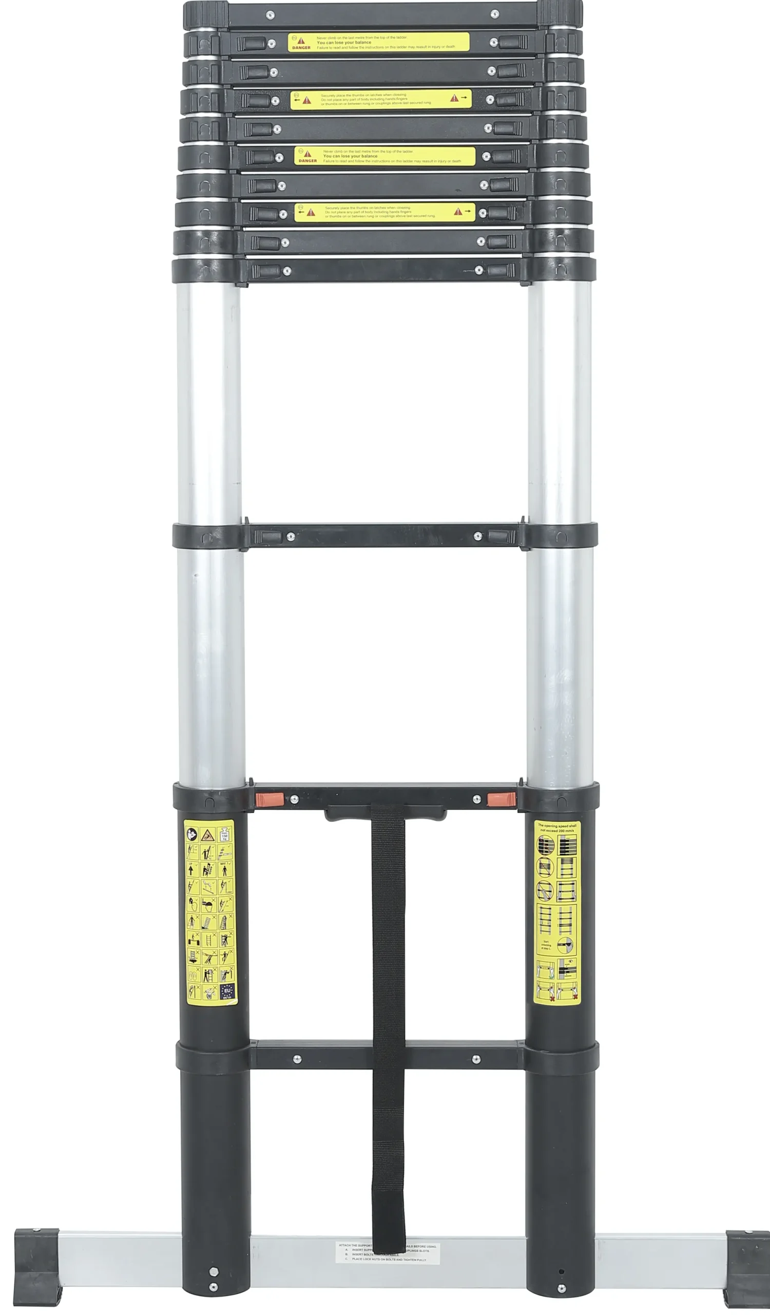 Workmann PRO teleskopstige 3,8m sort